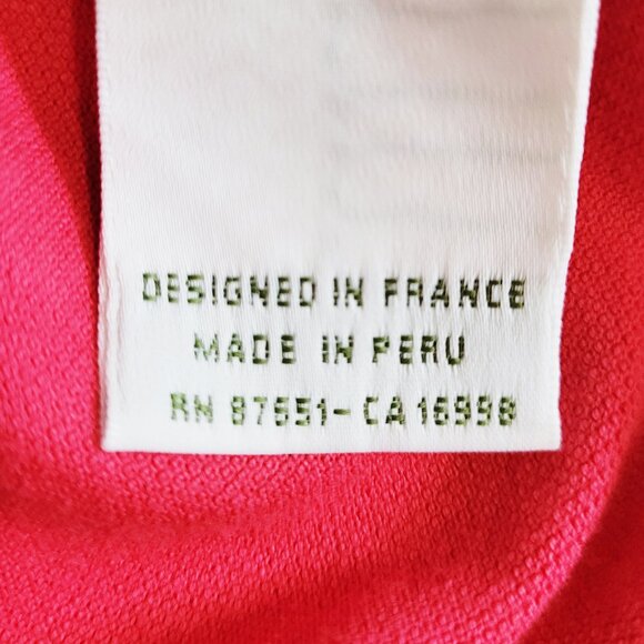 Lacoste Woman Pink Short Sleeve Polo Shirt - Size 40 - Picture 5 of 9